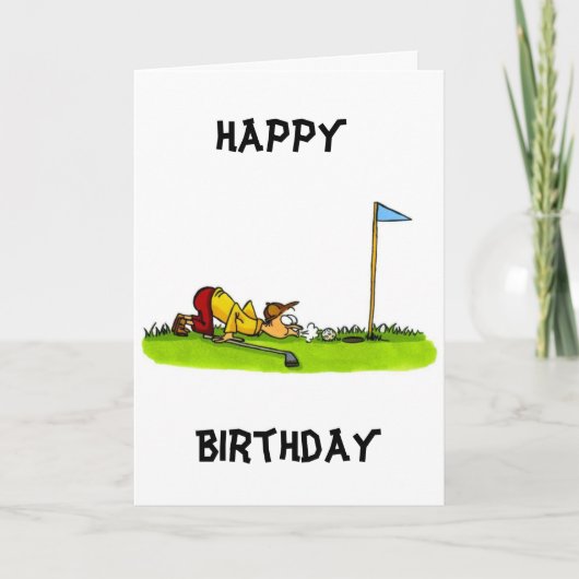 MIJN VERGADERDAG **FAVORITE GOLFER** KAART (Voorkant)