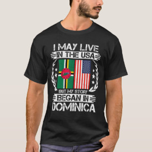Mijn verhaal begon in Dominica T-shirt