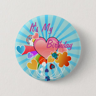 Mijn verjaardag ronde button 5,7 cm