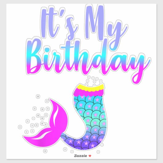 Mijn verjaardag sticker (Vel)