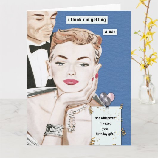 Mijn verjaardagscadeau kaart (Gele Bloem)