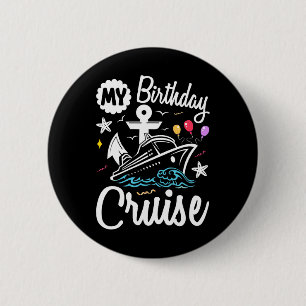Mijn verjaardagscruise 2025 schip vakantiereis Mat Ronde Button 5,7 Cm