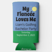 "Mijn verloofde houdt van me" Golfing Bacher Party (Achterkant)