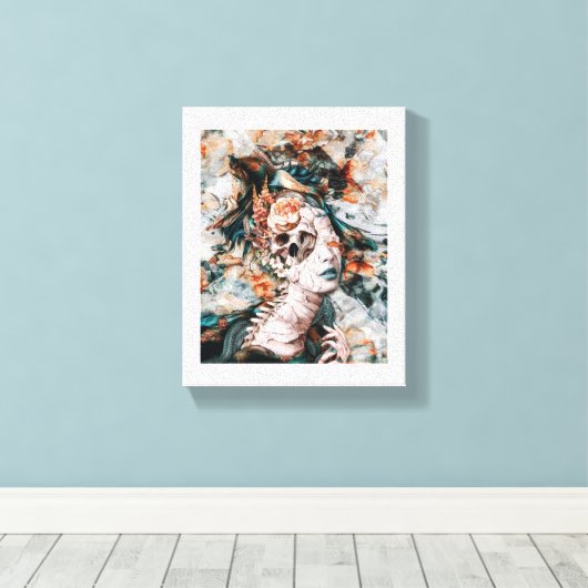 Mijn verstand verliezen canvas afdruk (Insitu (Houten vloer))