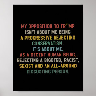 Mijn verzet tegen Trump gaat niet over mij als pro Poster