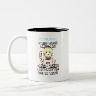 Mijn vier maten tweekleurige koffiemok