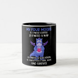 Mijn vier Moods/Coffee Tweekleurige Koffiemok