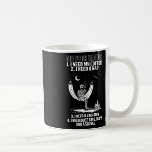 Mijn vier Moods Halloween Costume Skeleton Drink Koffiemok