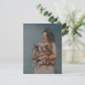 Mijn vier redt de Art Post Card Briefkaart (Staand voorkant)