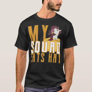 Mijn vierkant eet grappige dieren - t-shirt