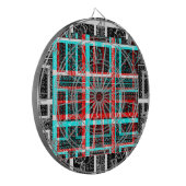 Mijn vierkant Maze-ontwerp Dartbord (Voorkant Links)