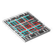 Mijn vierkant Maze-ontwerp Notitieblok (Schuin)