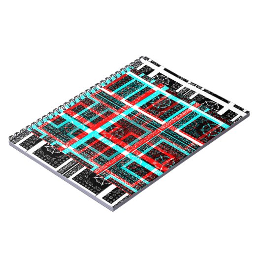 Mijn vierkant Maze-ontwerp Notitieboek (Linkerzijde)