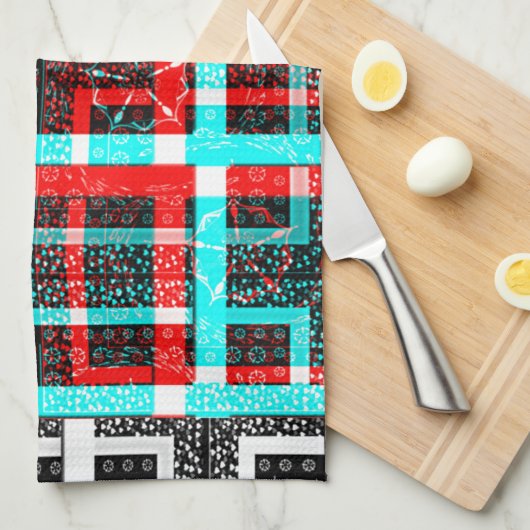 Mijn vierkant Maze-ontwerp Theedoek (Quarter Fold)