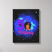 Mijn vijfde verjaardag Zeemeermaid Canvas Afdruk (Voorkant)