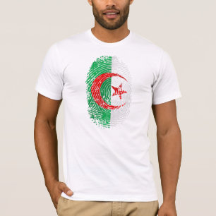 Mijn vingerafdruk is 100% Algerijns T-shirt en vis