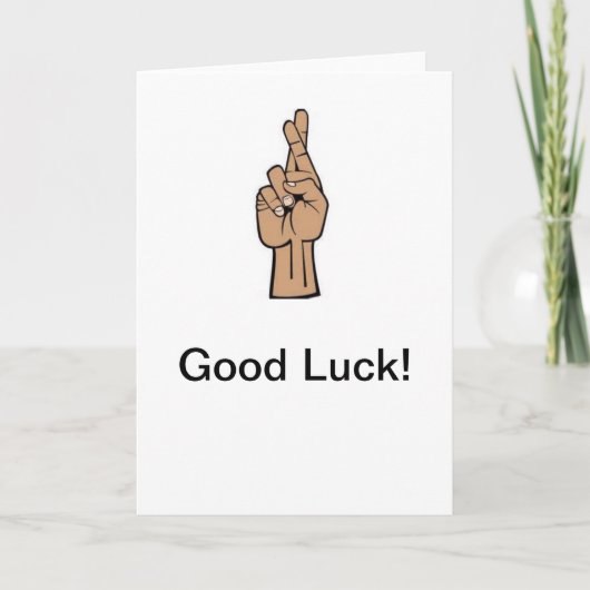 Mijn vingers kruisen kaart (Voorkant)