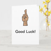 Mijn vingers kruisen kaart (Gele Bloem)