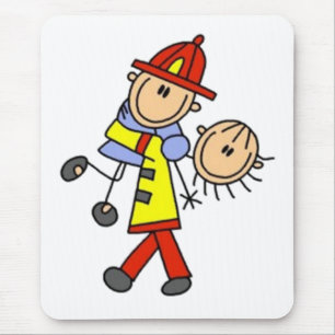 Mijn vinkje van de Hero-brandweerman Muismat