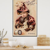 Mijn vintage kaart poster (Keuken)