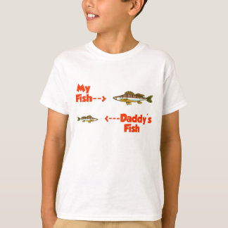 Mijn vis papa's vis t-shirt