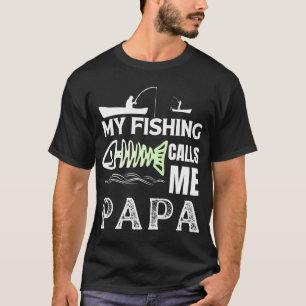 Mijn vismaat noemt me papa, grappige visser vader t-shirt