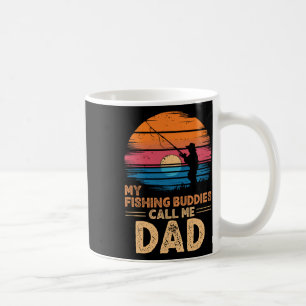 Mijn visvrienden noemen me papa retro vintage opa koffiemok