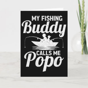 Mijn visvrienden noemen me Popo Vaderdag Vis Kaart