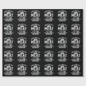 Mijn vlees Barbecue BBQ Cadeaupapier (Vlak)