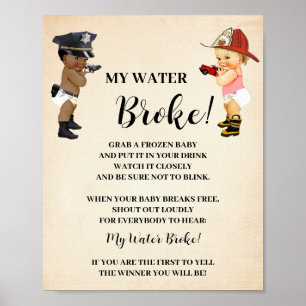 Mijn vliezen zijn gebroken Little Recruit Baby Sho Poster