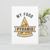 Mijn voedselpiramide bedankkaart (Staand voorkant)