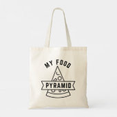 Mijn voedselpiramide tote bag (Achterkant)