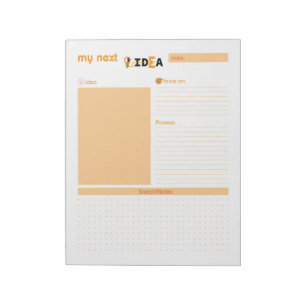 Mijn volgende idee: Oranje Notitieblok