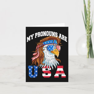 Mijn voornaamwoorden zijn Usa Adelaar Amerikaans G Kaart