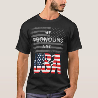 Mijn voornaamwoorden zijn USA Funny T-Shirt