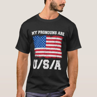 Mijn voornaamwoorden zijn USA Grappig 4th of July T-shirt