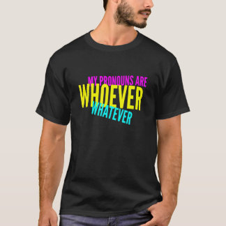 Mijn voornaamwoorden zijn wie dan ook wat genderne t-shirt