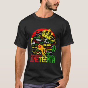 Mijn Voorouders Herdenken Junenth Vier Zwarte T-shirt
