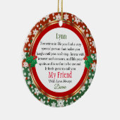 Mijn vriend altijd keramisch ornament (Rechts)