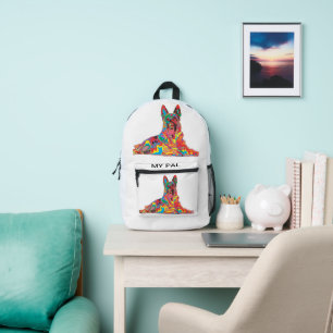 Mijn vriend bedrukte rugzak