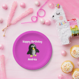 Mijn vriend de pinguïn, speciaal voor kinderen papieren bordje