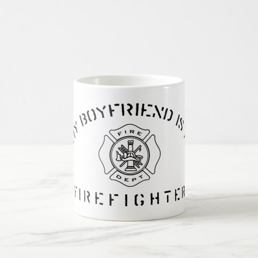Mijn vriend is een brandweerman Mok (Center)