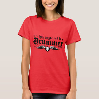 Mijn vriend is een drummer T-shirt