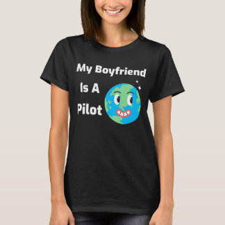 Mijn vriend is piloot t-shirt