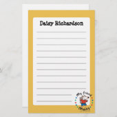 Mijn vriend Maisy Colorful Circle Design Briefpapier (Voorkant / Achterkant)