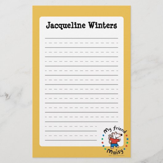 Mijn vriend Maisy Colorful Circle Design Briefpapier (Voorkant)