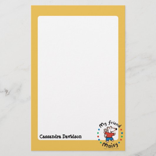 Mijn vriend Maisy Colorful Circle Design Briefpapier (Voorkant)