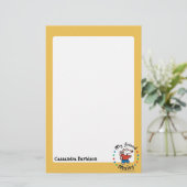 Mijn vriend Maisy Colorful Circle Design Briefpapier (Staand voorkant)