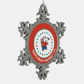 Mijn Vriend Maisy Tin Sneeuwvlok Ornament (Links)