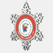 Mijn Vriend Maisy Tin Sneeuwvlok Ornament (Rechts)